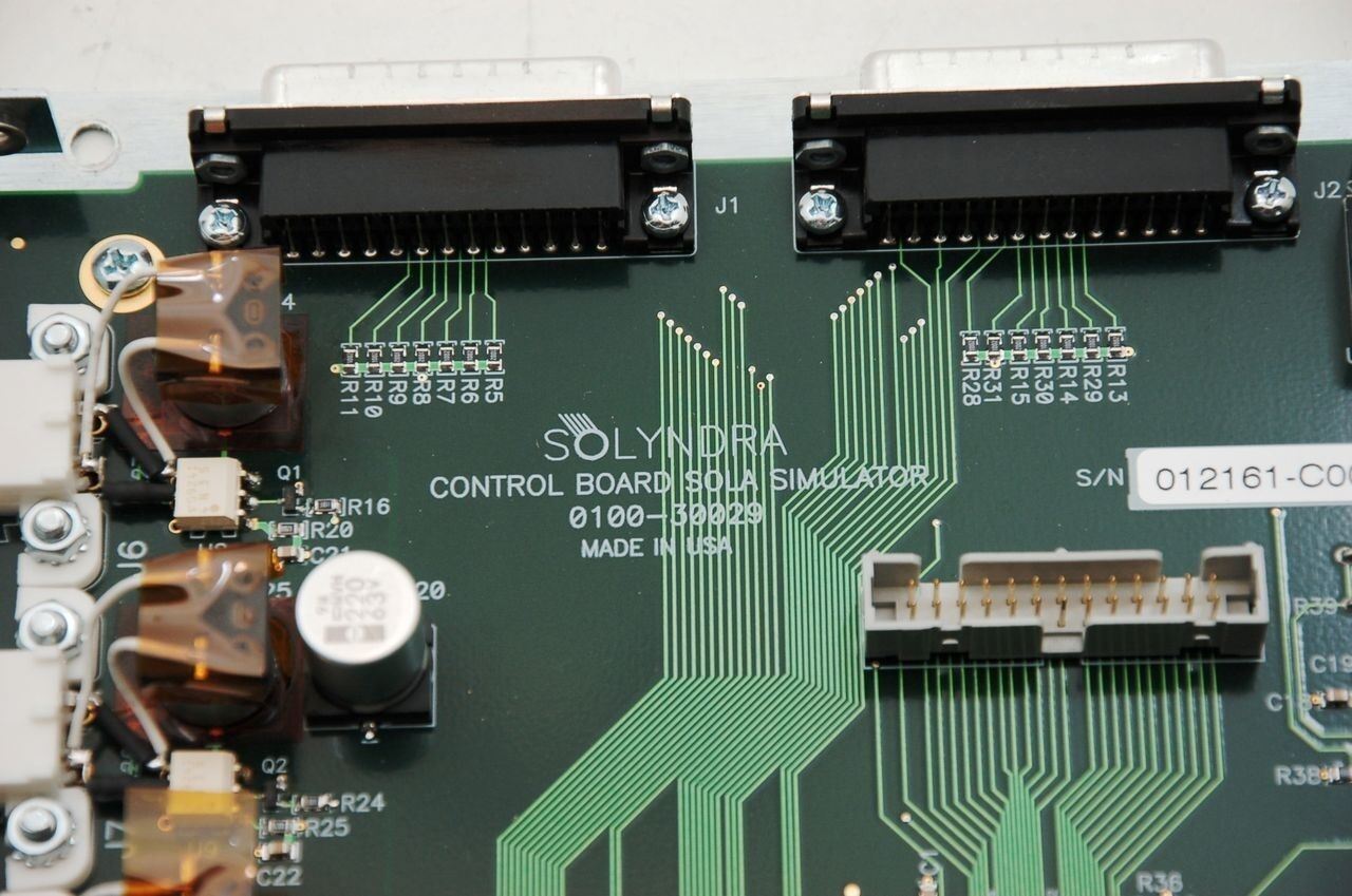 Solyndra Solar Sola Simulator Controll PCB 0100-30029
