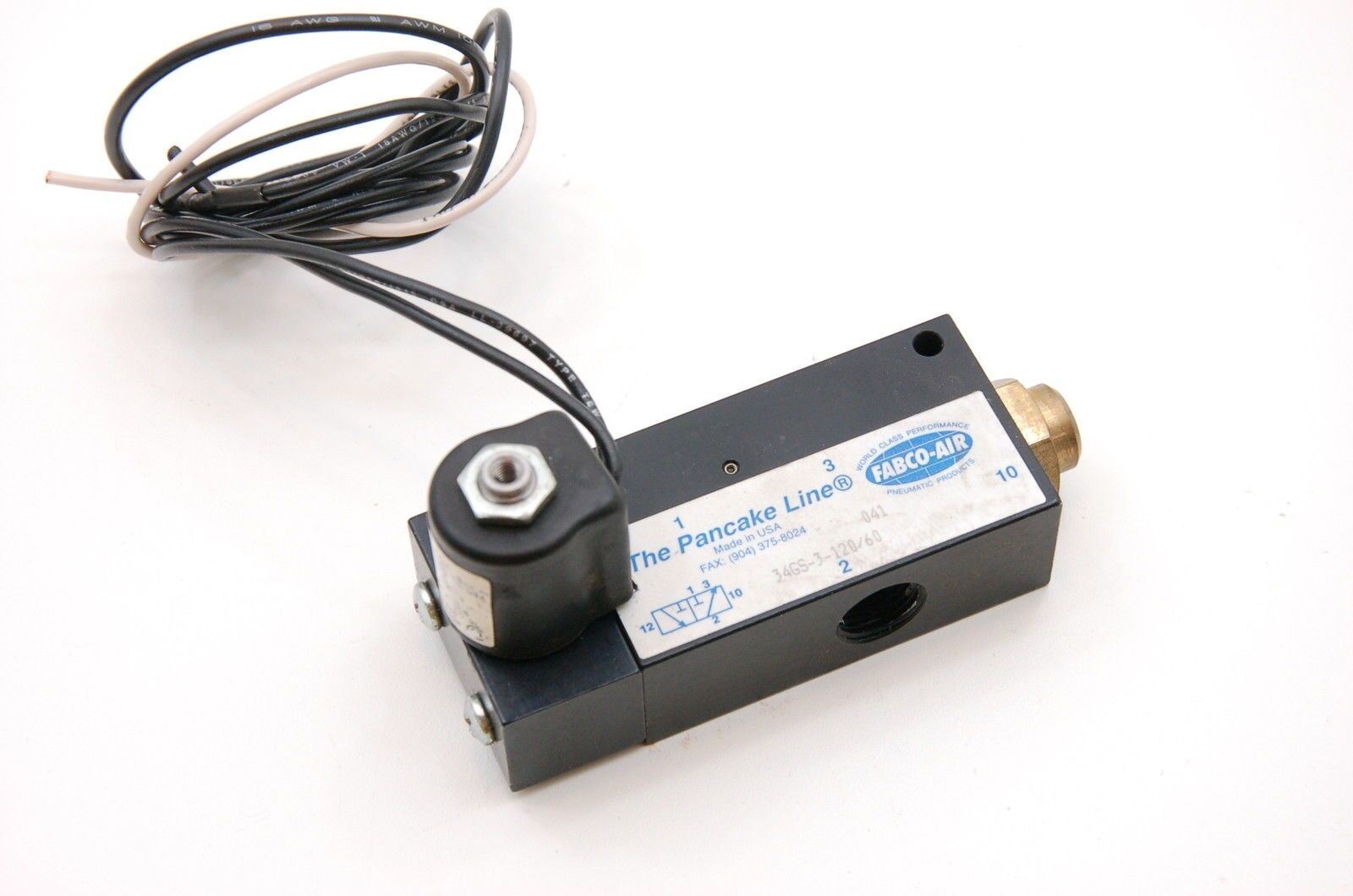 Fabco-Air Pancake Line Valve 34GS-3-120/60