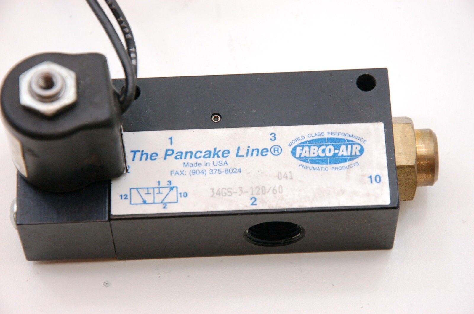 Fabco-Air Pancake Line Valve 34GS-3-120/60