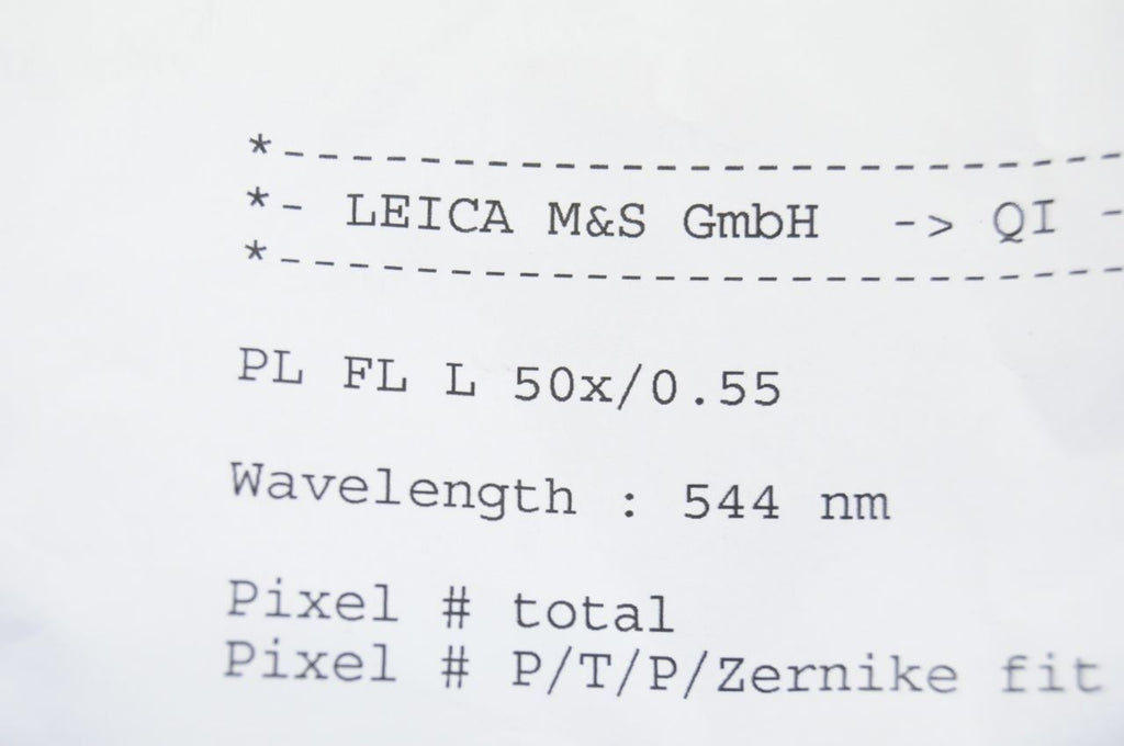 Leica PL FL L 50x/0.55 Microscope Objective Lens