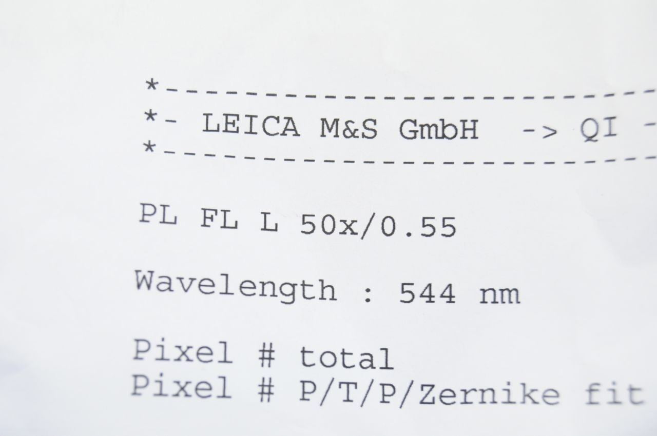 Leica PL FL L 50x/0.55 Microscope Objective Lens