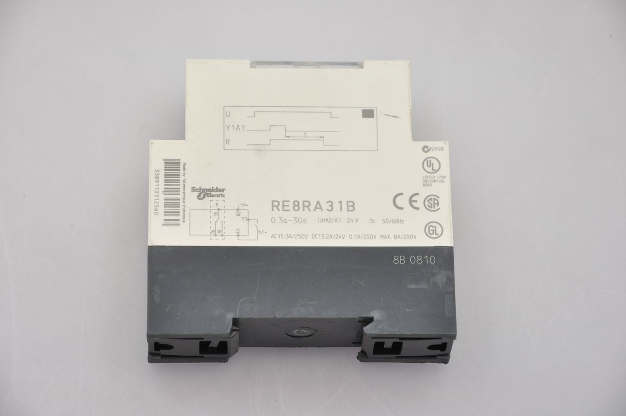 Telemecanique  RE8RA31B Timer, 24VDC .3-30Seconds - Lot of 2