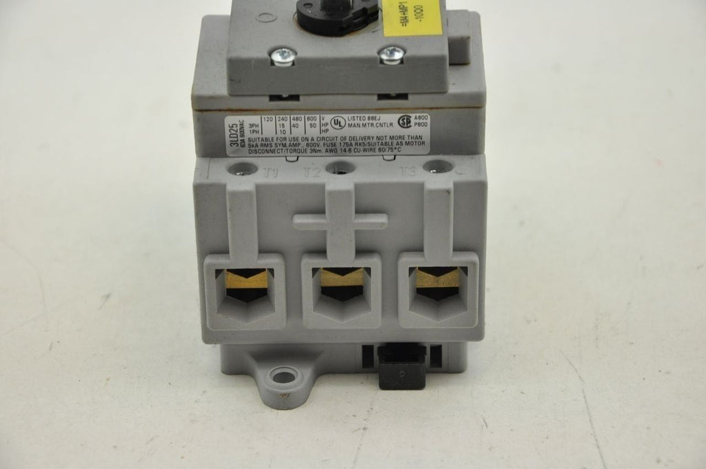 Siemens 3LD2517-0TK11 Main/Emerg. STOP Switch, 63A/690V 400V/22kW