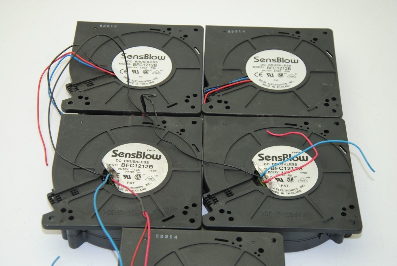 Delta Electronics BFC1212B, DC Brushless Fan, DC12V 2.00A, Lot 5