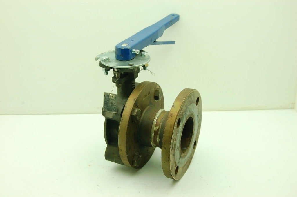 Keystone K Lock Butterfly Valve Fig.312 W/ 2 Nibco 3" Female Solder Cup Flanges