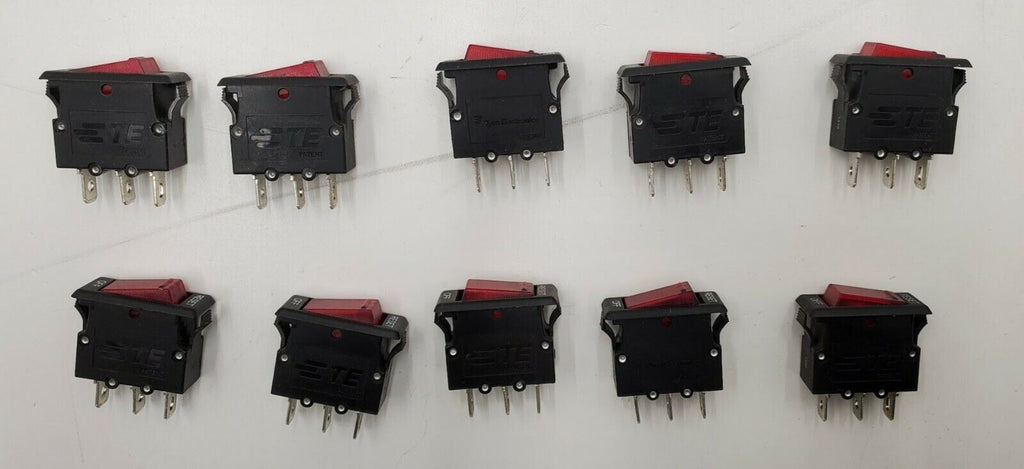 Lot of 10 Tyco Potter & Brumfield W51-A121B1-5 Thermal Circuit Breaker 5A 125VAC