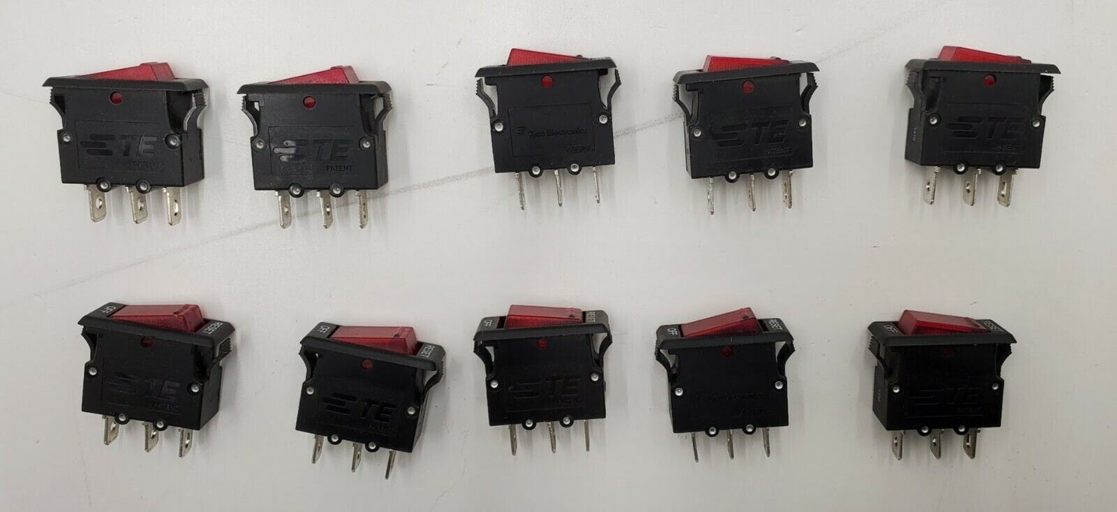 Lot of 10 Tyco Potter & Brumfield W51-A121B1-5 Thermal Circuit Breaker 5A 125VAC
