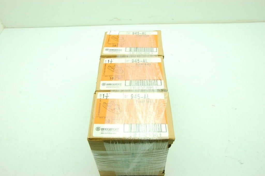 Bridgeport 945-AL 11/2" Clamp Back for Rigid / IMC Conduit Lot of 26