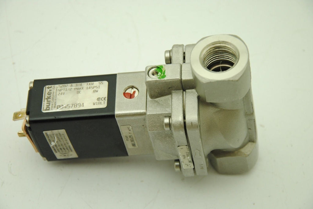 Burkert 00457894, 49Z8, Safety Shutoff Valve, 24VDC 8W