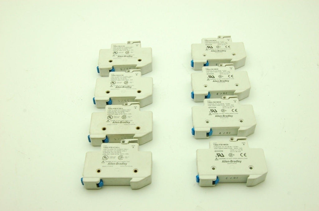 Allen Bradley, Assorted Fuse Holders, FB Series Lot of 8