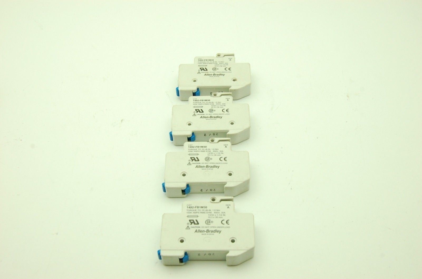 Allen Bradley, Assorted Fuse Holders, FB Series Lot of 8