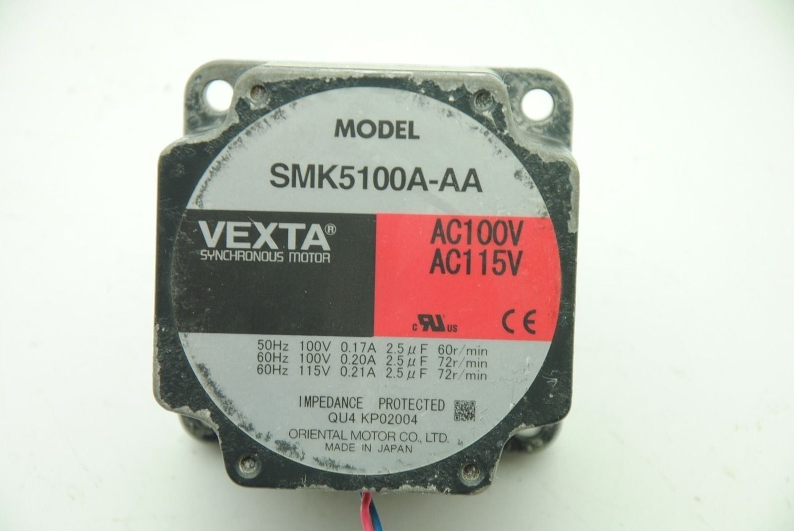 VEXTA Synchronous Low Speed Motor SMK5100A-AA 115V