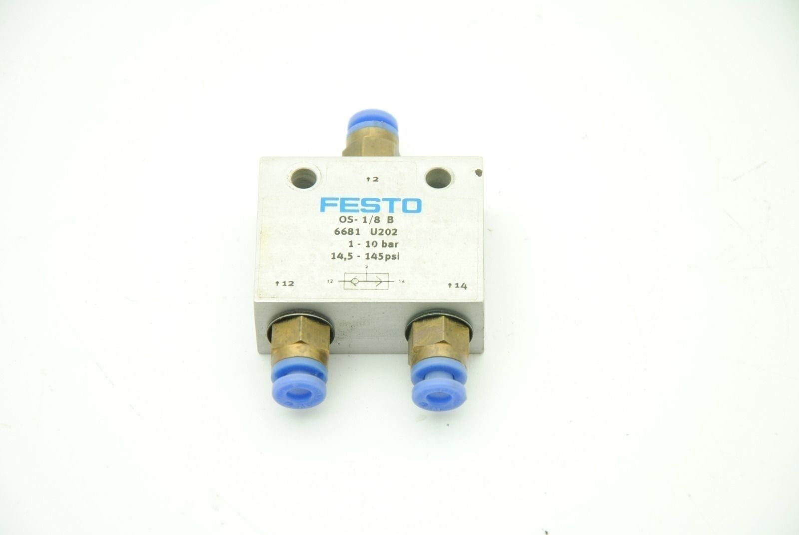 FESTO 6681, OS-1/8 B Manifold Sub Base 1-10Bar Valve Pneumatic