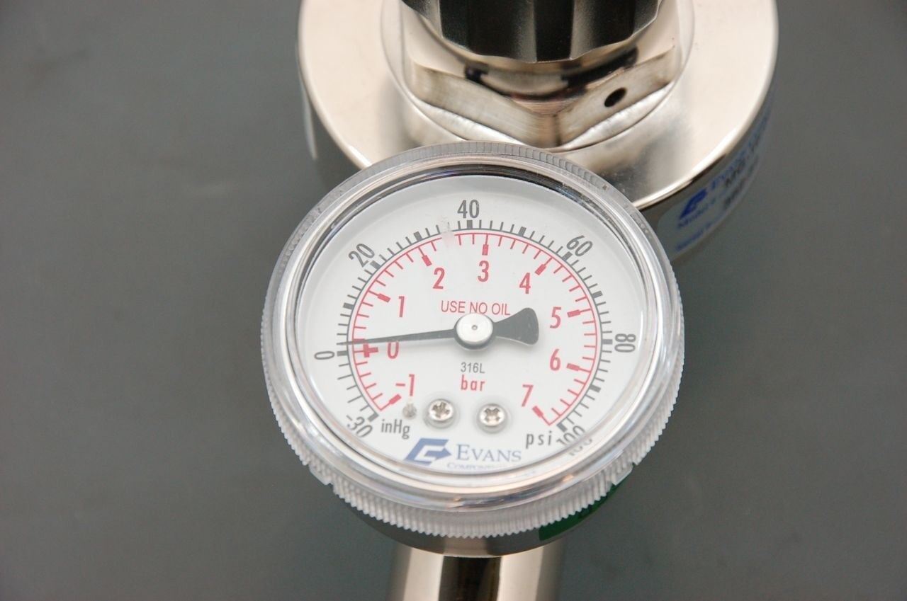 Evans Components, Integrated Manual Regulator Va, 0-125 PSIG, 3/8"