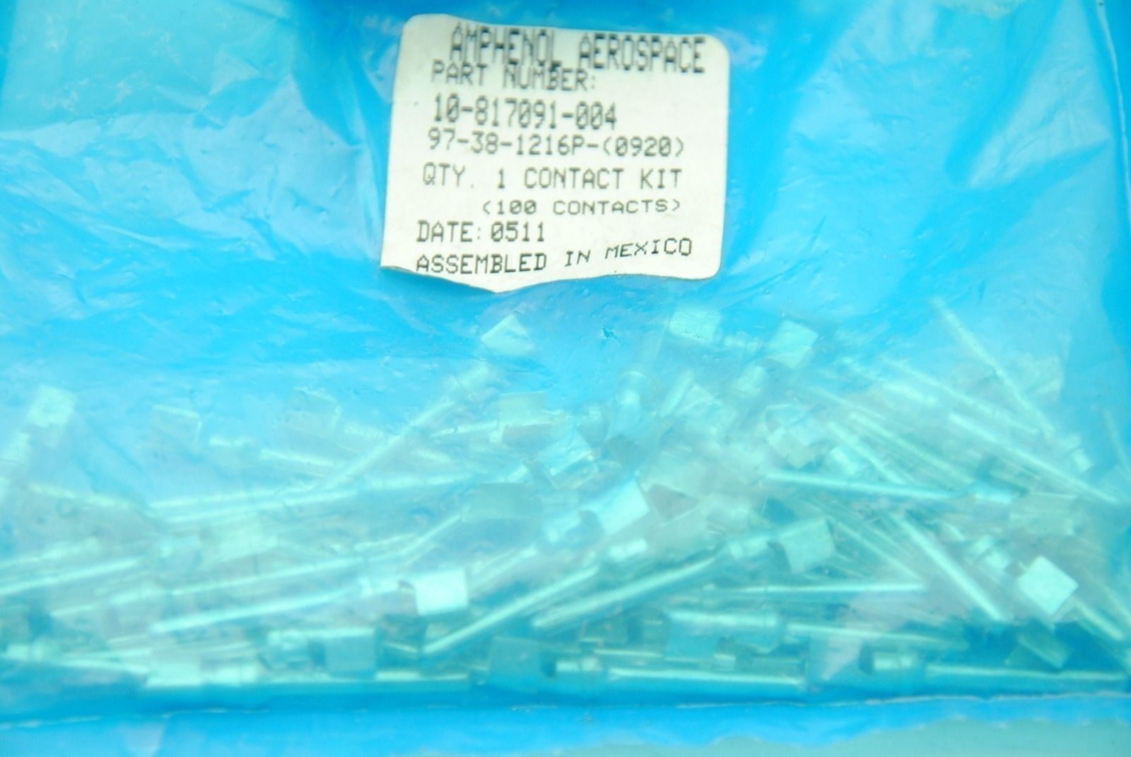 Amphenol 10-817091-004 Connector Contact POS Crimp, New