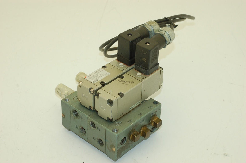 SMC Pneumatic Manifold,  NVP4114-0052KP Valve, 2-Position, 2-Valves