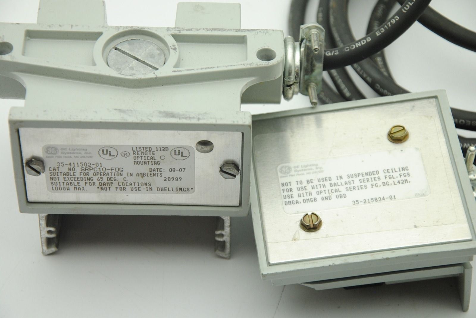 GE LIGHTING 35-215834-01 & 35-202519-01 Remote Optical Mount