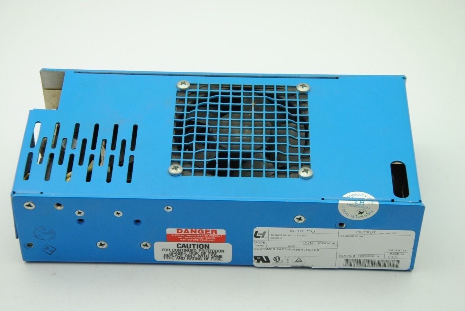 LH RESEARCH TMA51-8 Power Supply 115/230V, 50-60Hz