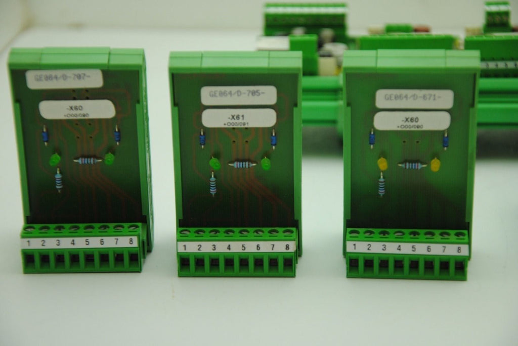 PHOENIX CONTACT MIXED LOT OF 8 w/Din Rail Mounts GE073/E-1548 GE348/A-S-6398 +++