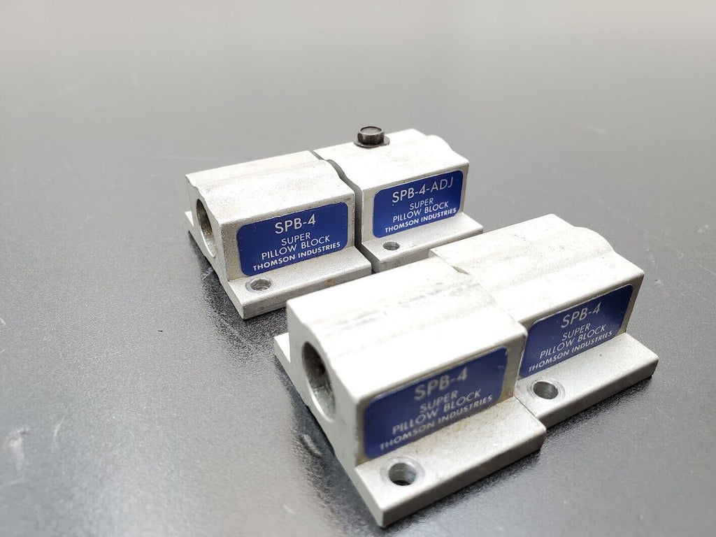 THOMSON INDUSTRIES SPB-4 Super Pillow Block Lot of 4, 1/4" 0.25" Rod