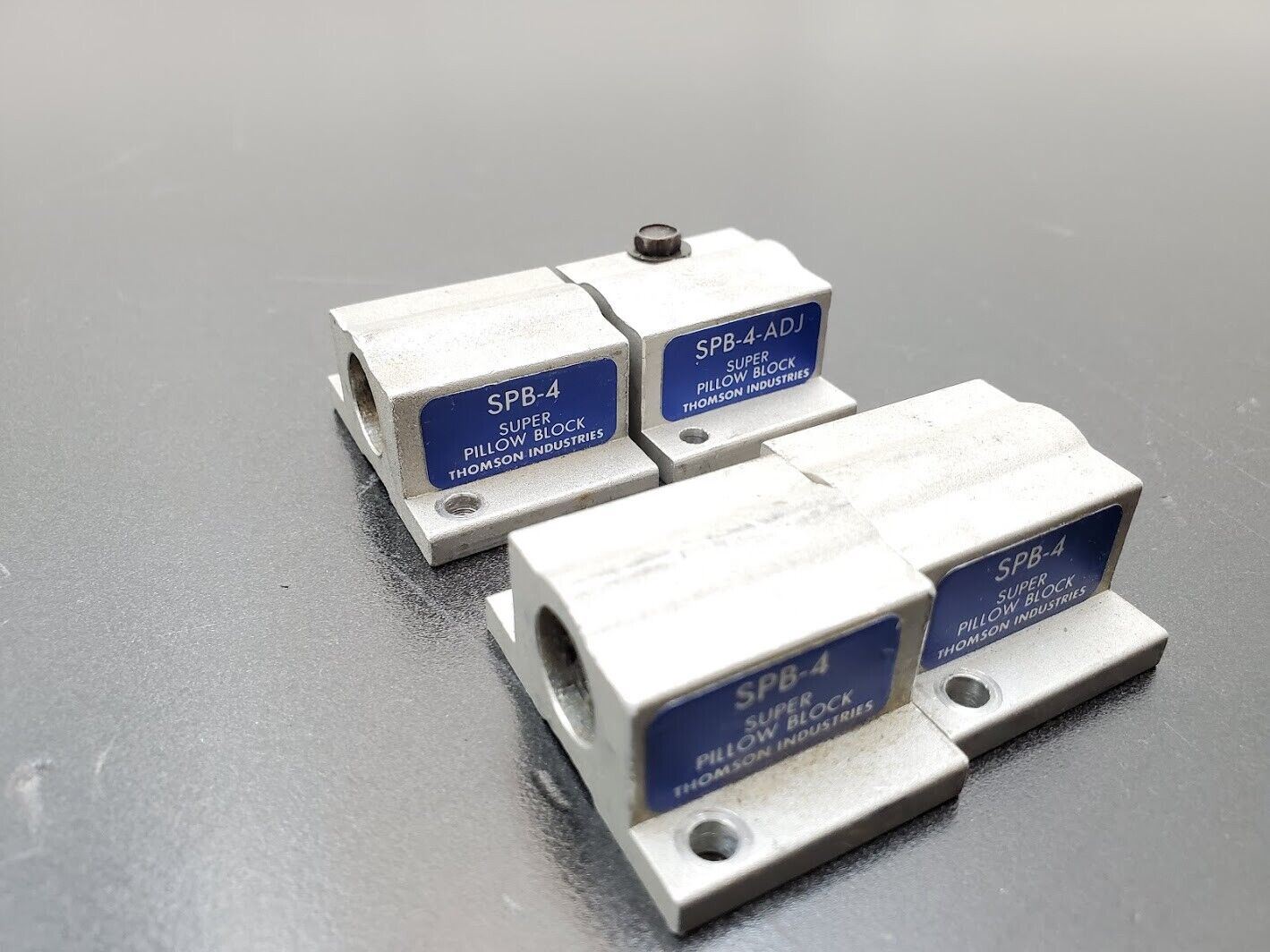 THOMSON INDUSTRIES SPB-4 Super Pillow Block Lot of 4, 1/4" 0.25" Rod