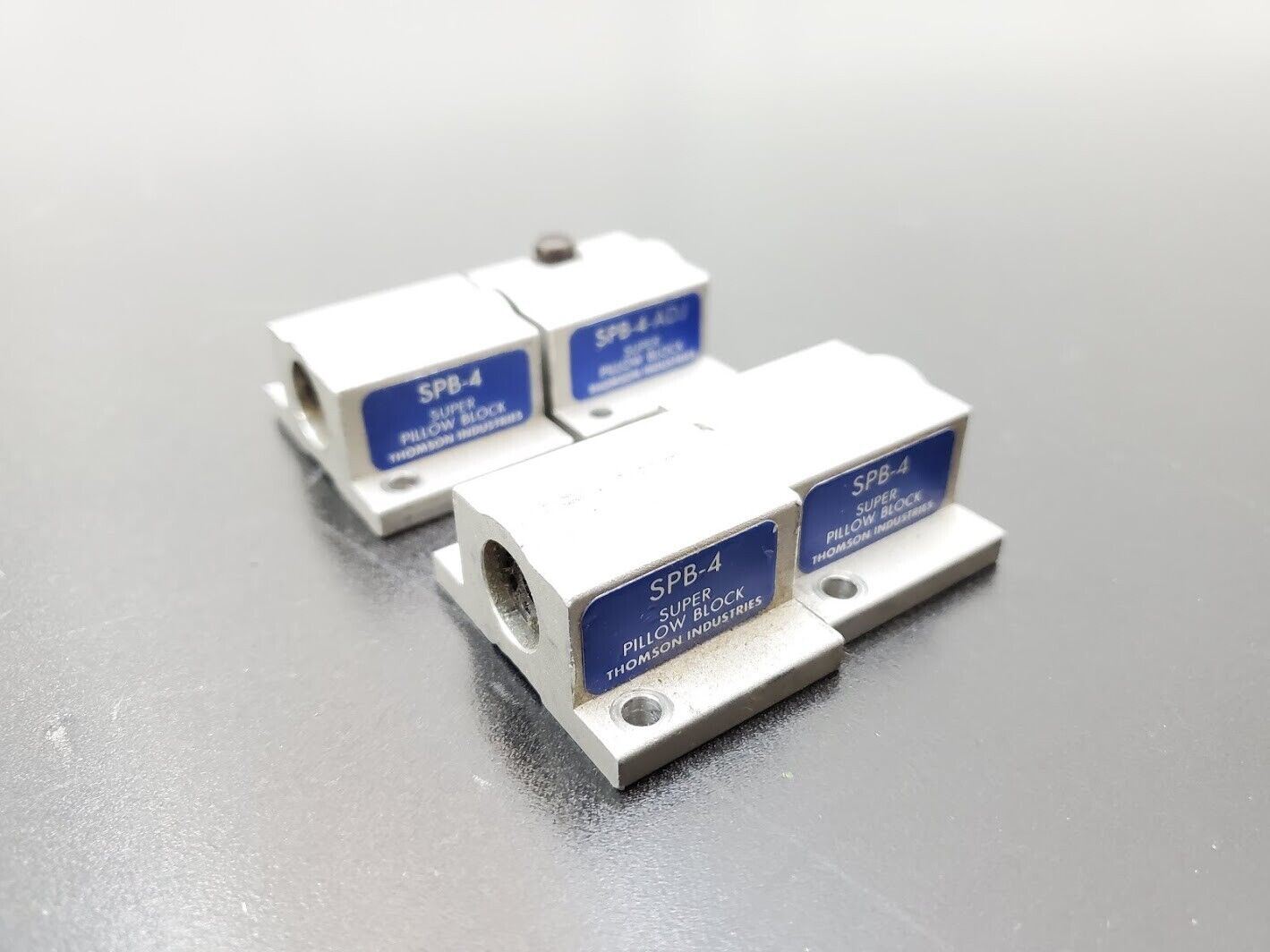 THOMSON INDUSTRIES SPB-4 Super Pillow Block Lot of 4, 1/4" 0.25" Rod