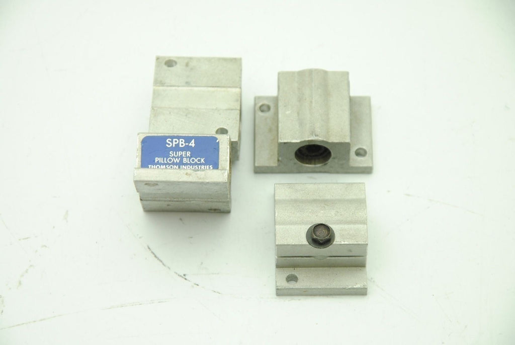 THOMSON INDUSTRIES SPB-4 Super Pillow Block Lot of 4, 1/4" 0.25" Rod