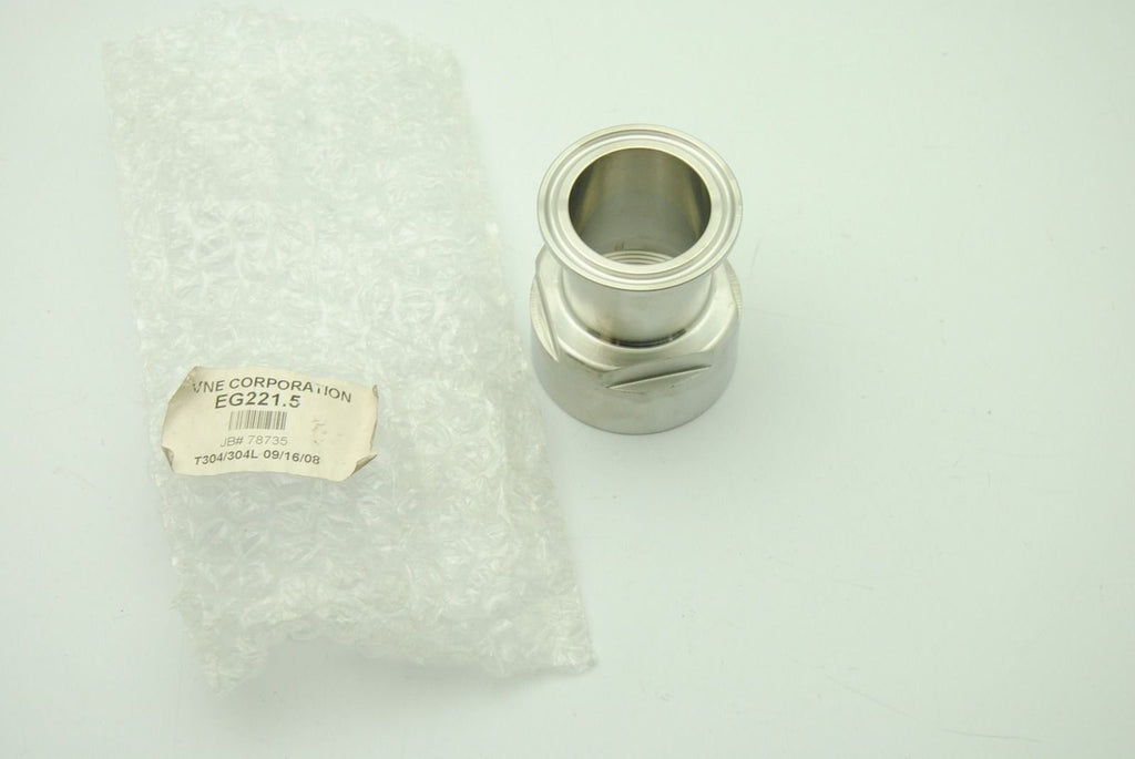 VNE EG221.5 Adapter, Female 1-1/2" Clamp, New