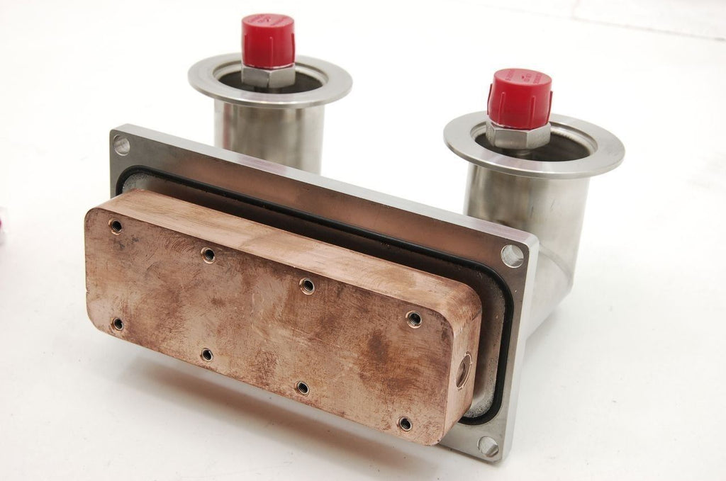 Cal Weld Cooling Transfer 7.5"x 3 3/4" Copper Heat Sink Block High Vacuum Sealed