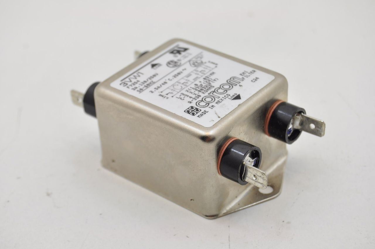 Corcom 3VW1 F7254 3A 120/250V EMI Noise Filter - Lot of 2