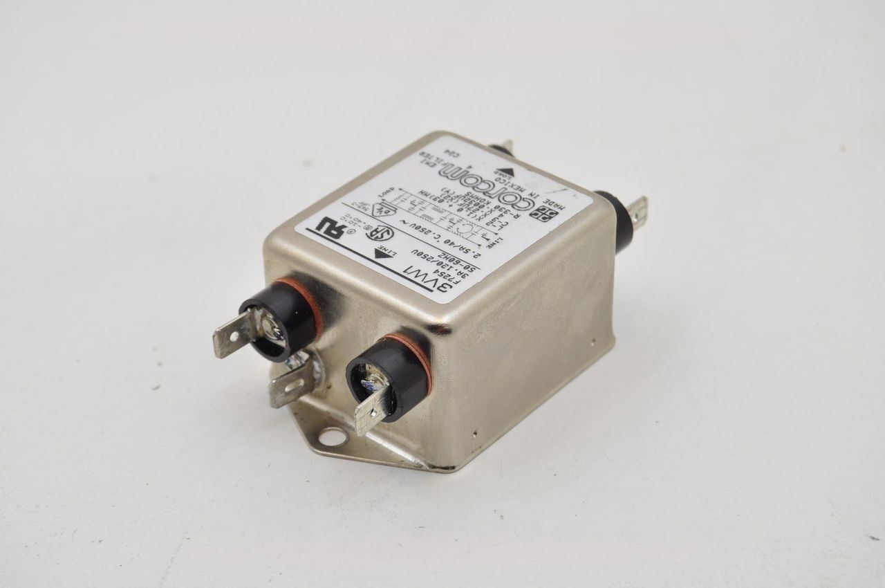 Corcom 3VW1 F7254 3A 120/250V EMI Noise Filter - Lot of 2
