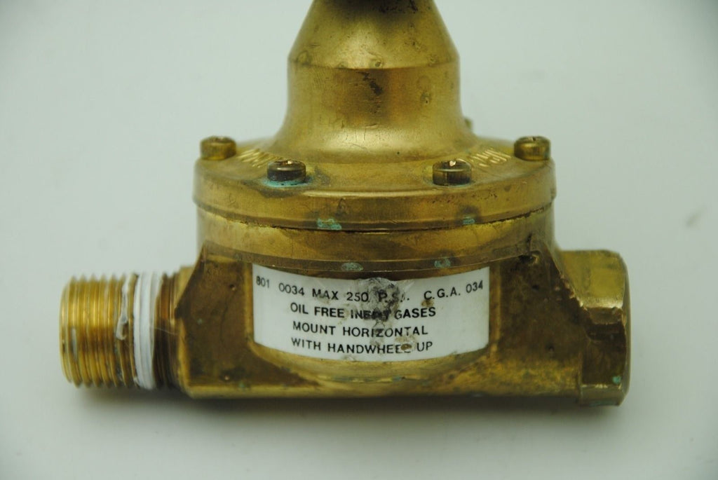 Airco 801-0034 Oil Free Inert Gas Valve 250 PSI