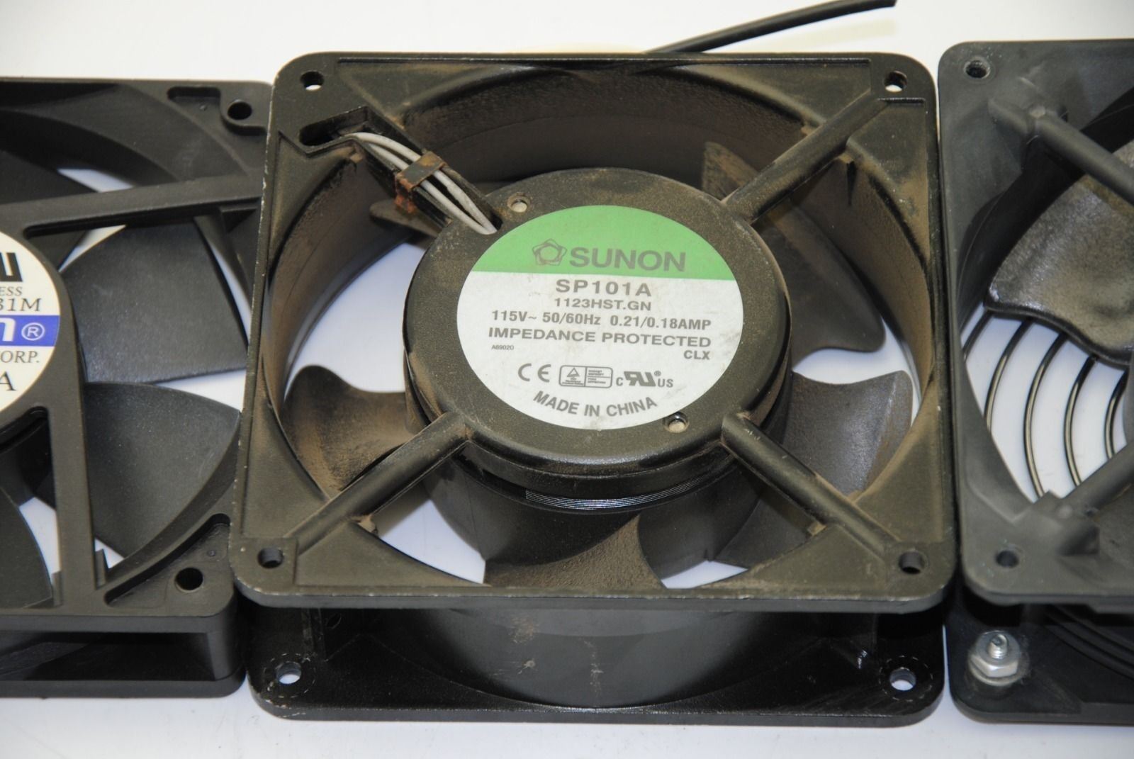 Lot of 3 Axial Fans, SP101A, TA450DC, JF1225B1M