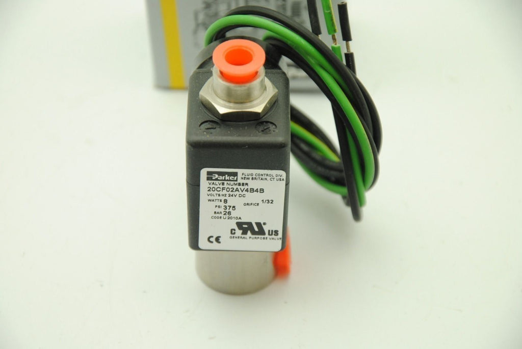 Parker 20CF02AV4B4B, Solenoid Valve 24V DC, New In Box
