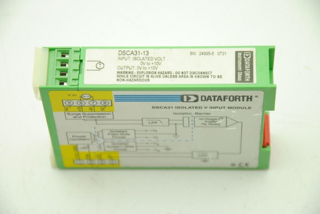 DATAFORTH DSCA31, Isolated Volt Input Module