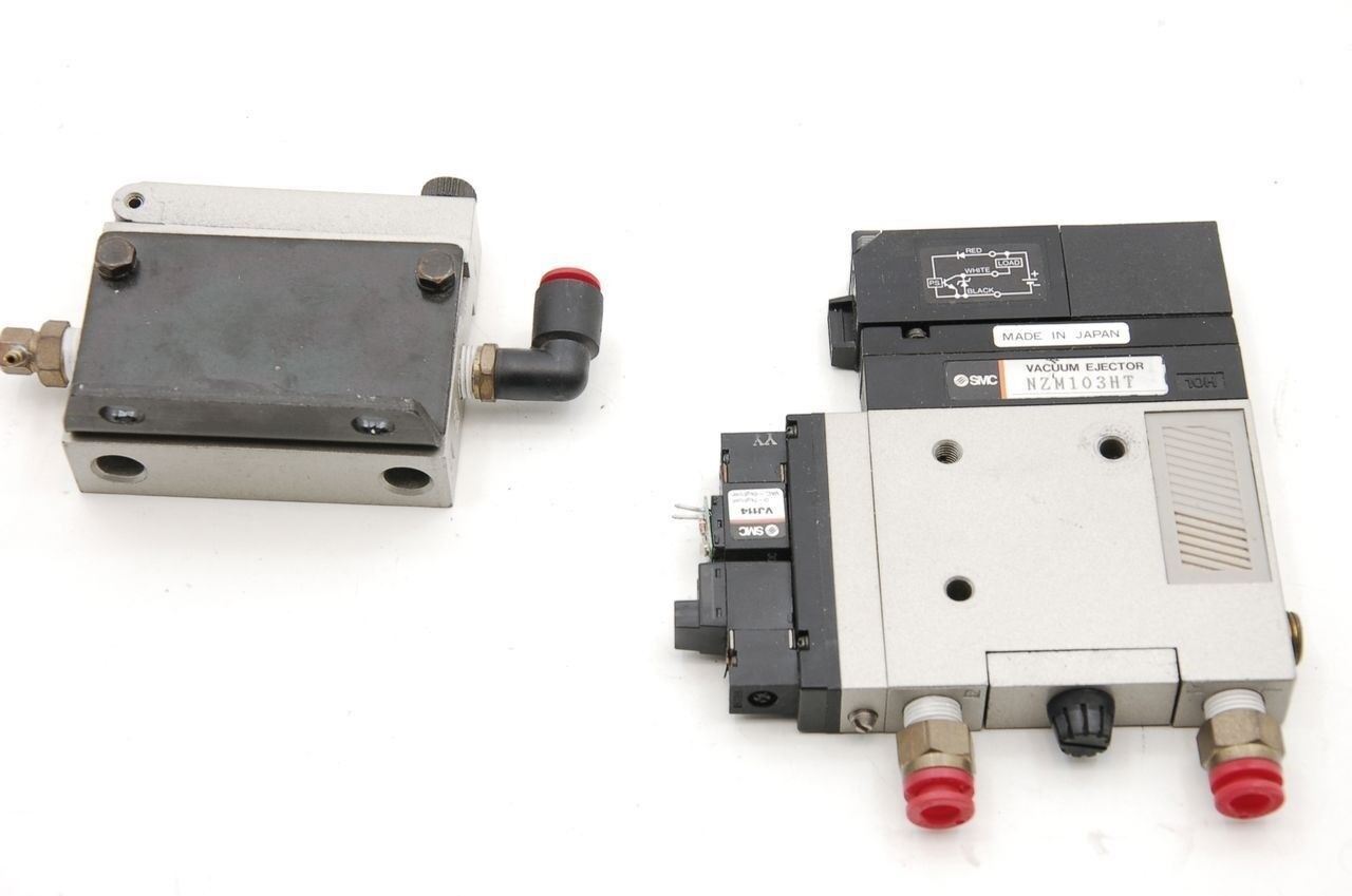 SMC Pneumatic Manifold Compact Vacuum Switch NZSE1-00-14 w/ Filter NZFA100-T01
