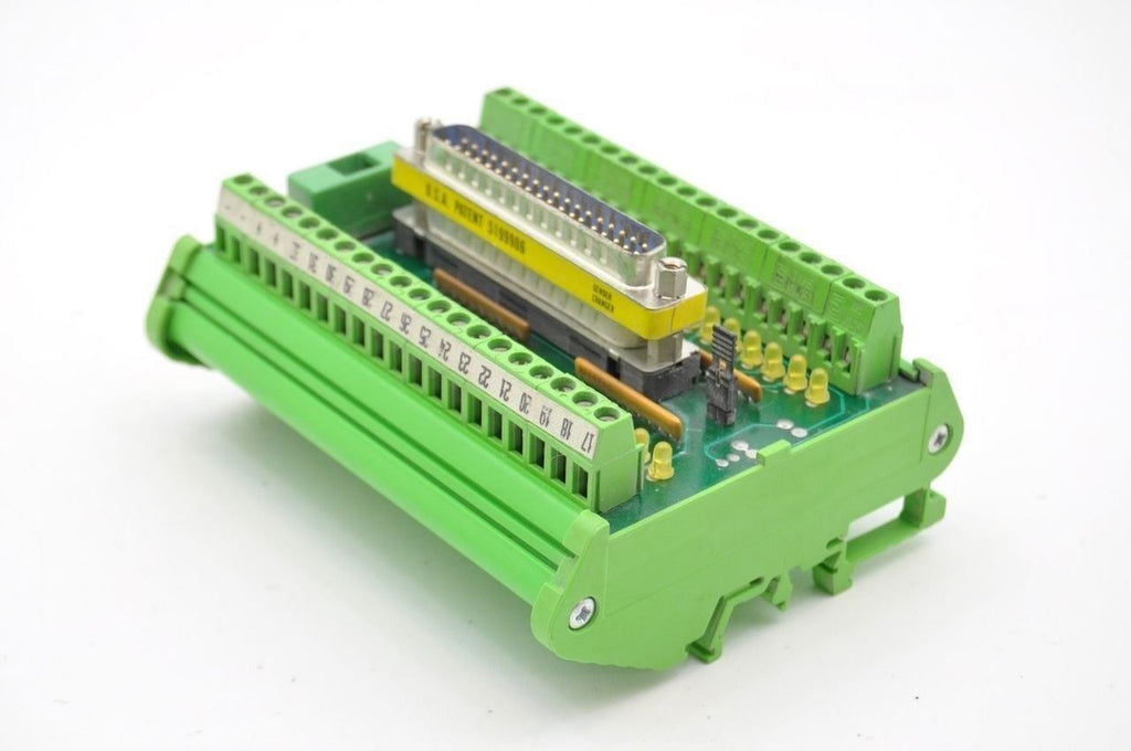 EuroTek ET-MP/D37F/NM760 Interface Board 37 pin Breakout DIN Phoenix Contact