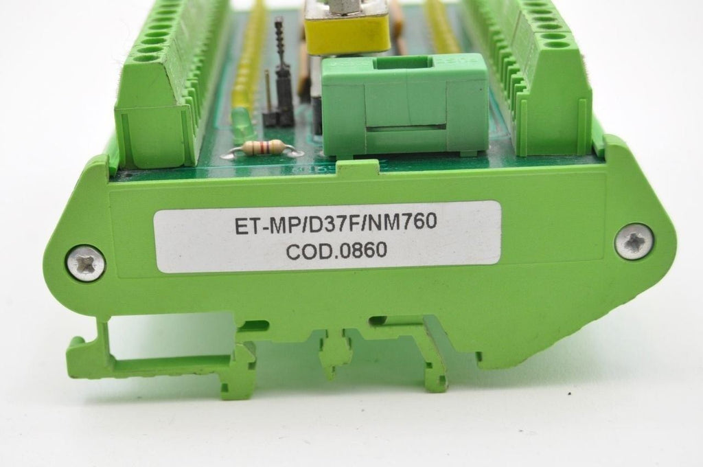 EuroTek ET-MP/D37F/NM760 Interface Board 37 pin Breakout DIN Phoenix Contact
