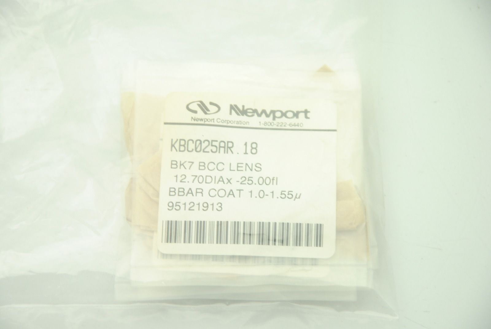 NEWPORT KBC025AR.18 BK7 BCC Lens, 12.70DIAx 25.00fl Lot of 7