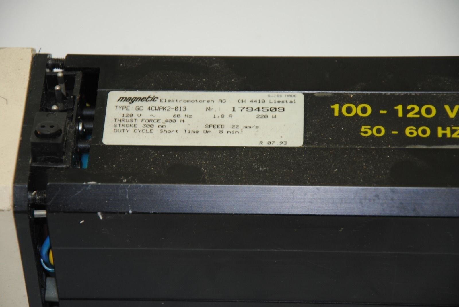 Magnetic Elektromotoren Linear Actuator, GC 4CWAK2-013, 300mm Stroke (D)