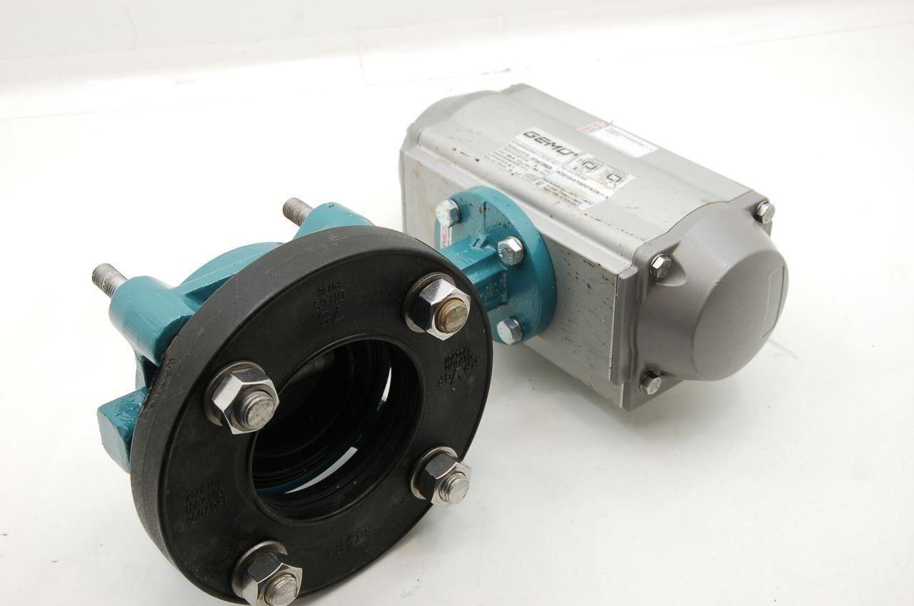INTERAPP Gemu Pneumatic Butterfly Valve SC00100-6 F05F07-N-DS-11 A, 2-1/2" DN65