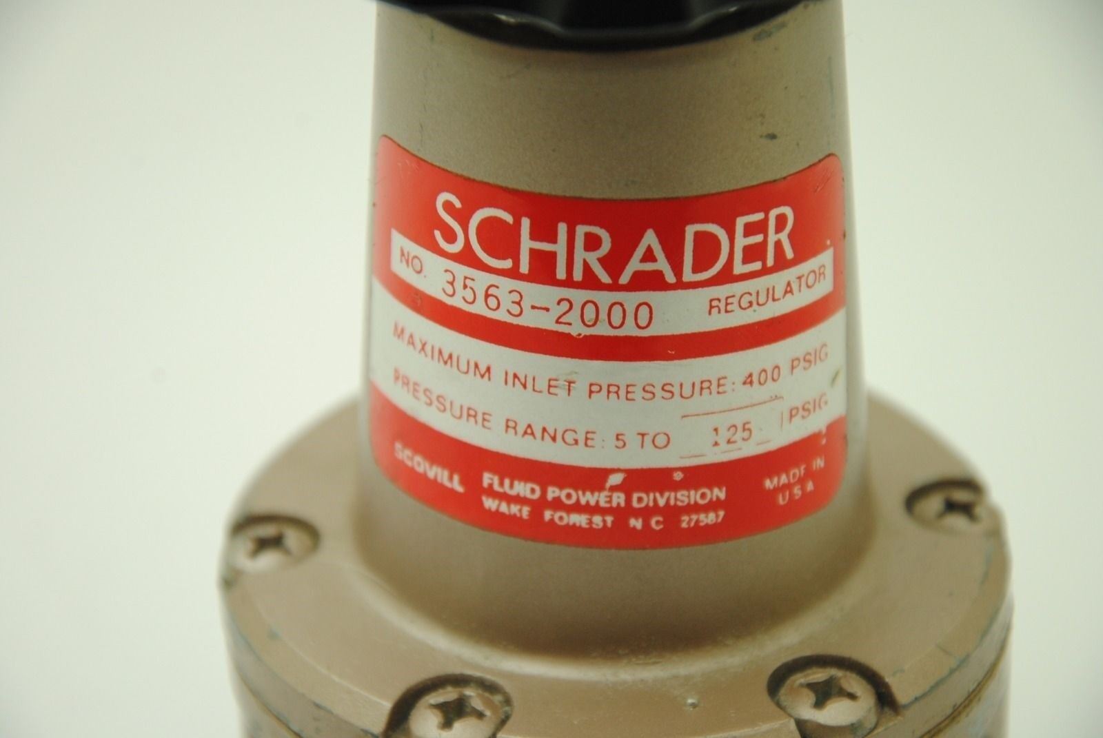 Schrader 3563-2000, Regulator, 400PSIG