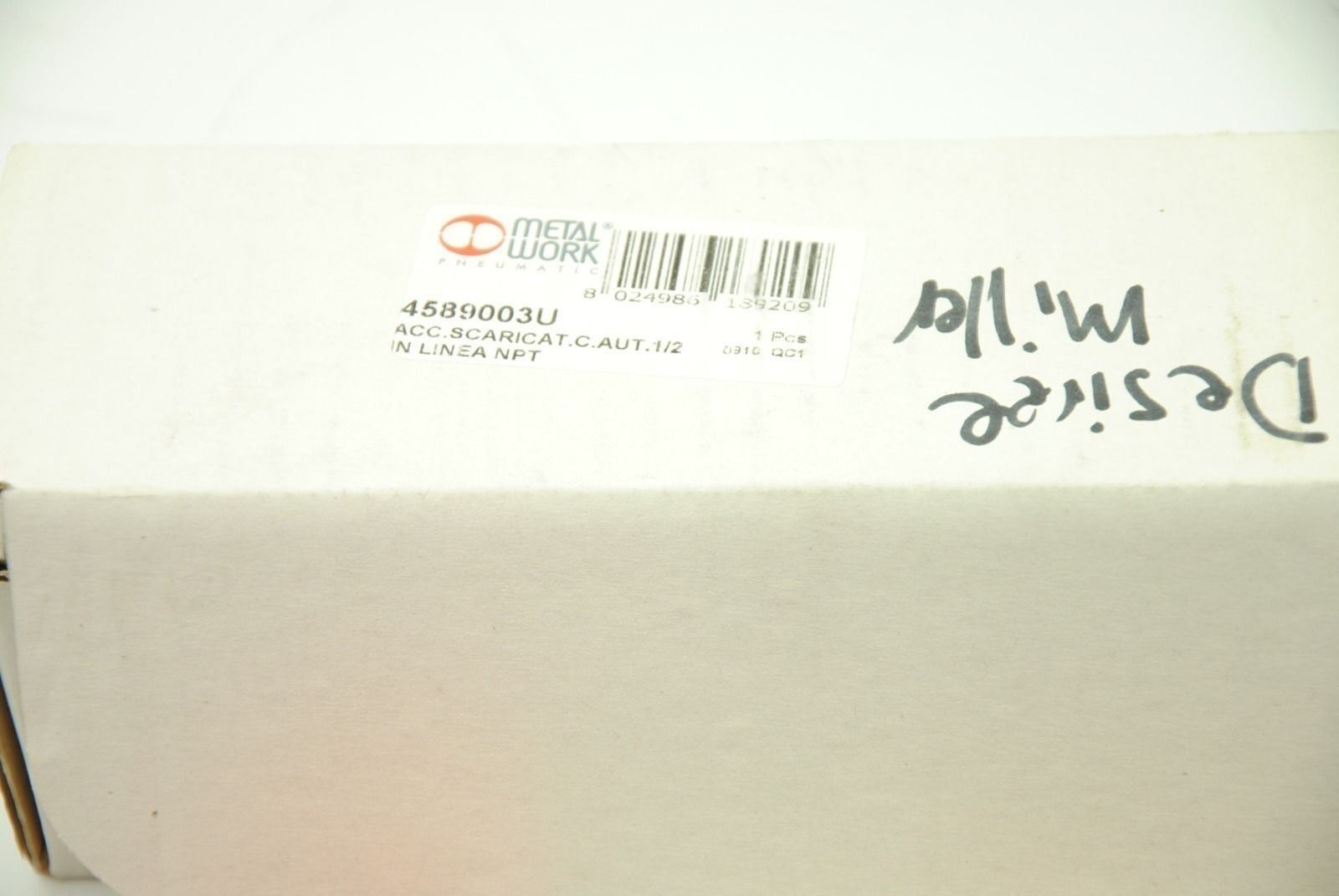 Metal Work 4589003U Pneumatic Cylinder, New