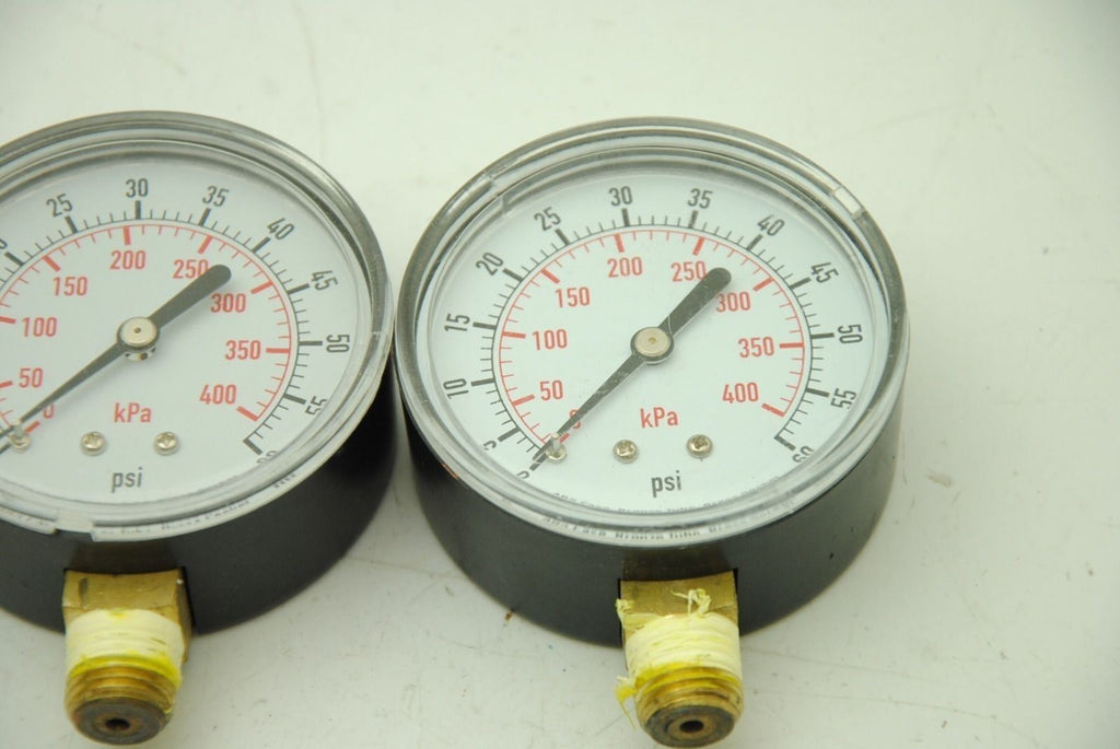 Grainger Industrial Grade, 2-1/2" Pressure Gauge 60PSI, Lot of 3
