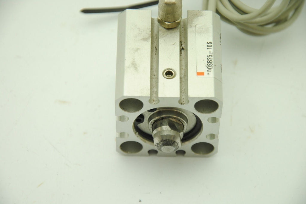 SMC CDQSB25-10S Pnumatic Compact Cylinder Spring Return 2x D-M9P sensors .375"