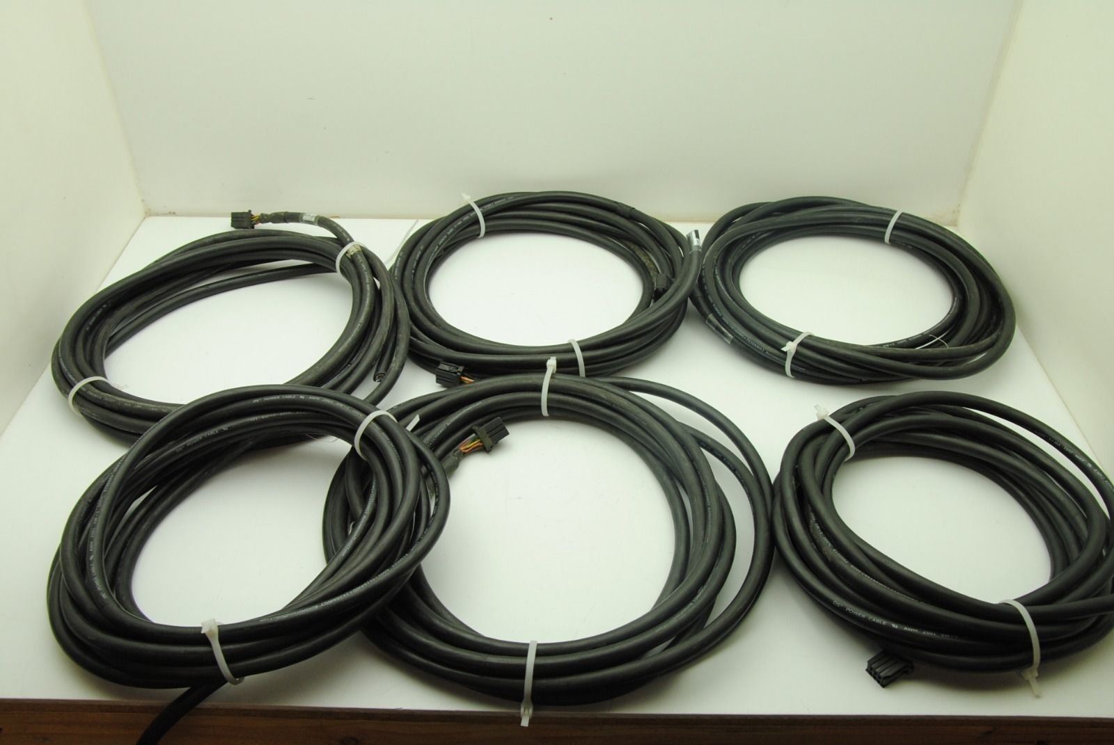 DS Power Cable AWM 2501, VW-1 E150562 600V, Copper Cable w/ connector, Lot of 6