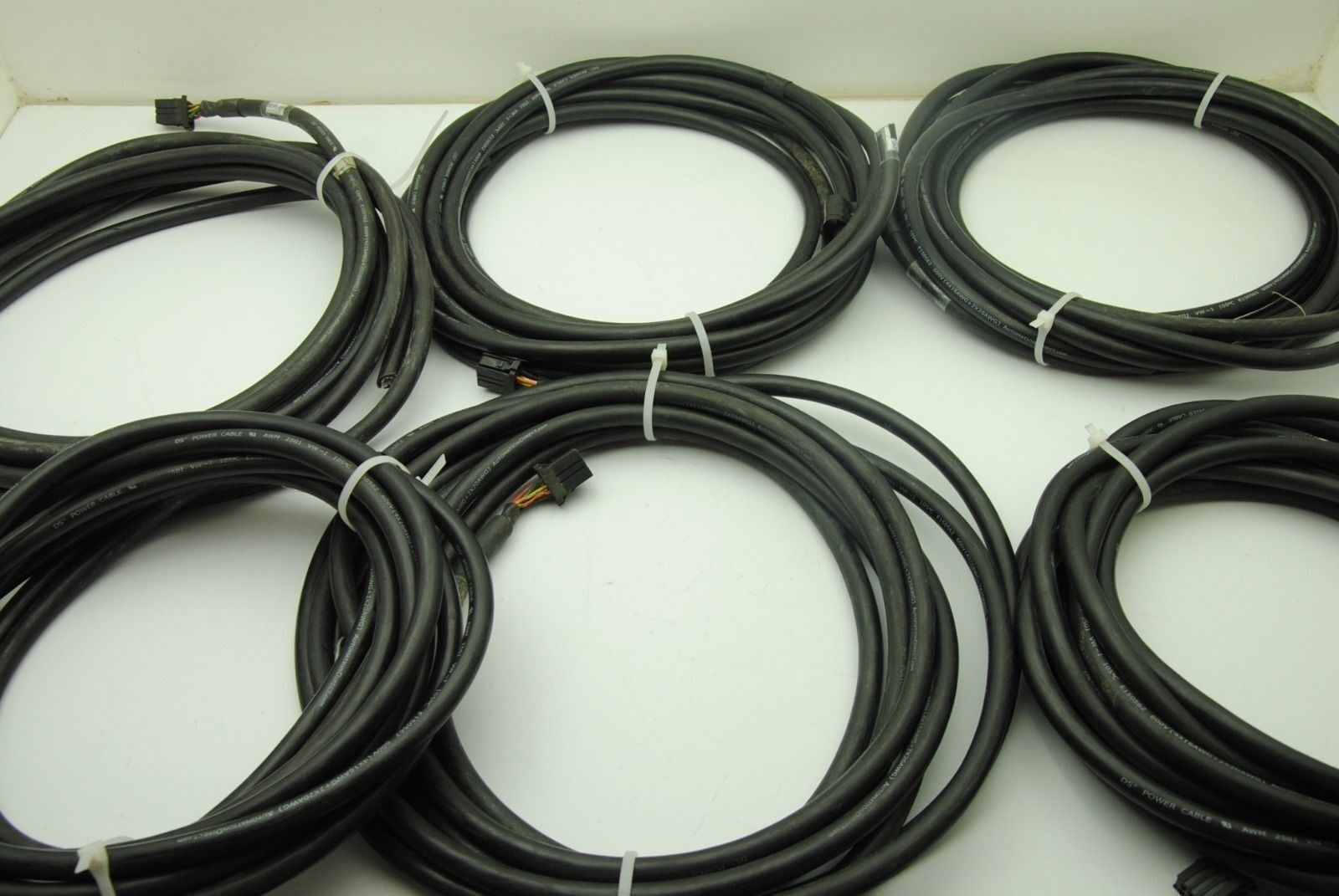 DS Power Cable AWM 2501, VW-1 E150562 600V, Copper Cable w/ connector, Lot of 6