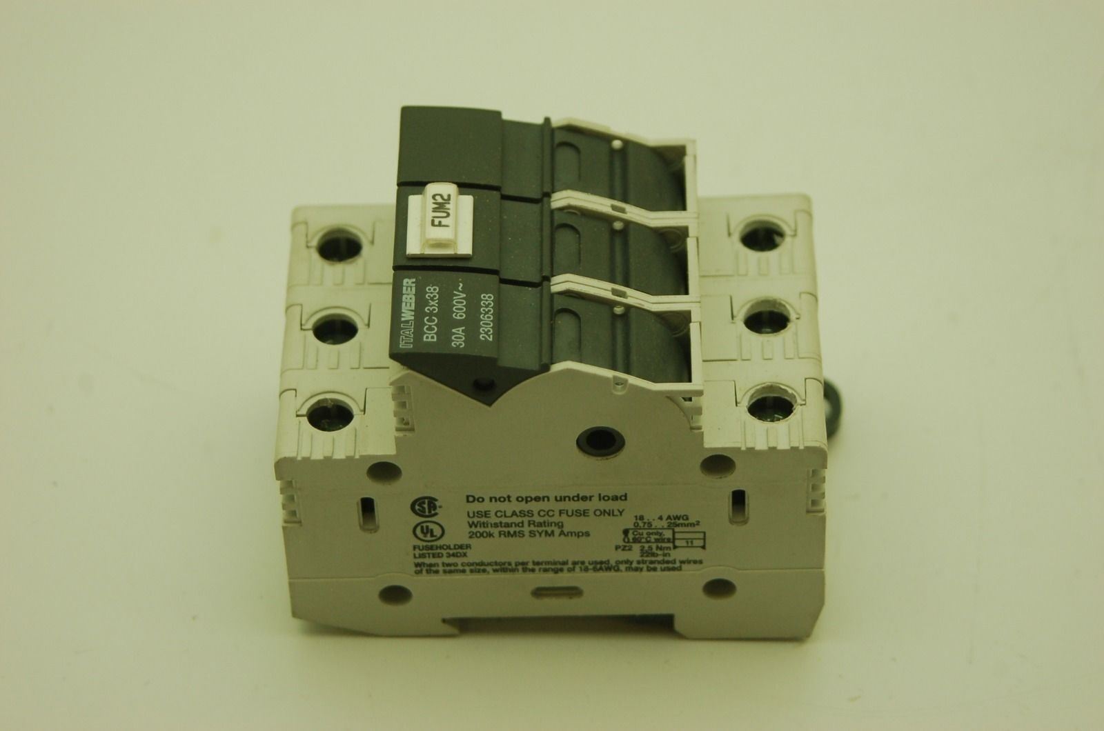 ItalWeber BCC 3x38, Fuse Holder