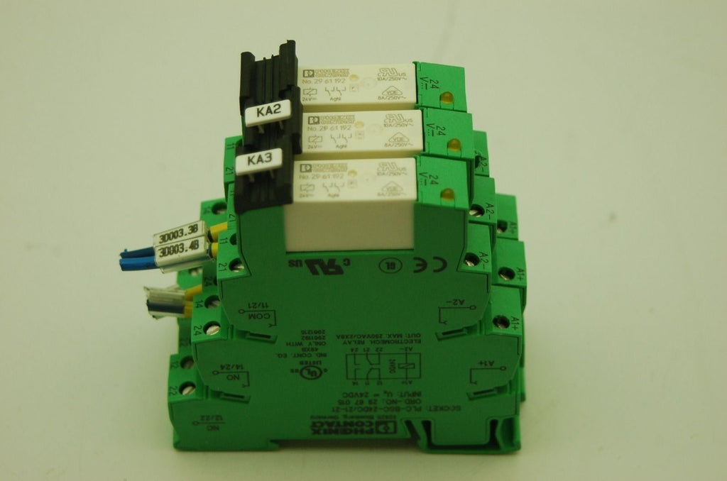 Phoenix Contact with Socket (LOT OF 3) ( No.2961192 ) ( PLC-BSC-24DC/21-21 )