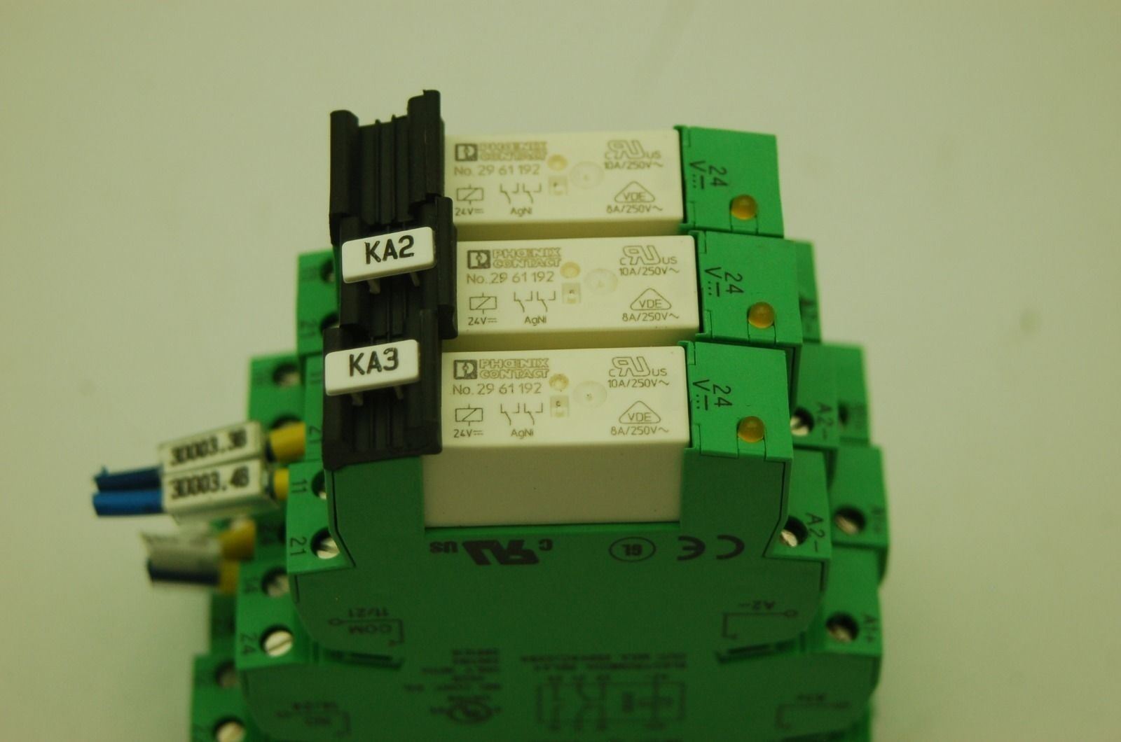 Phoenix Contact with Socket (LOT OF 3) ( No.2961192 ) ( PLC-BSC-24DC/21-21 )